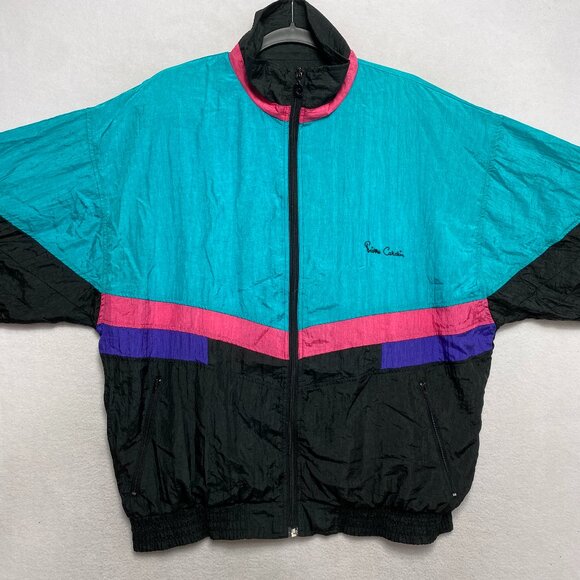 Pierre Cardin Other - Vintage Pierre Cardin Jacket Mens M Multicolor Nylon Running 90s Windbreaker